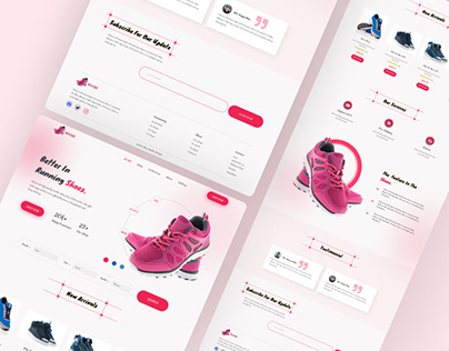 Shoes website design