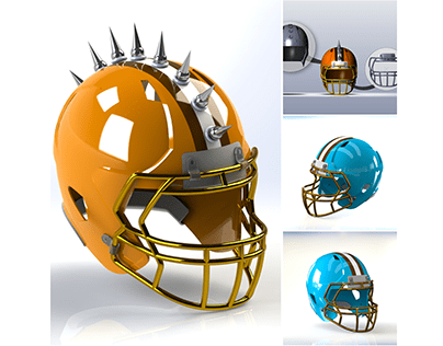 Football Helmet - CAD for 3DPrinting