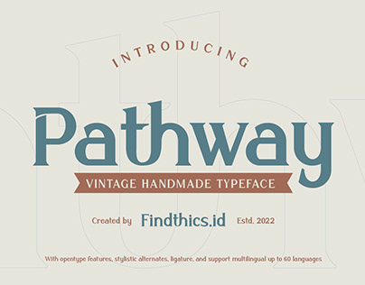 Pathway Font (Vintage Handmade Typeface)