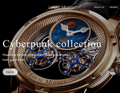 Luxury watch concept website