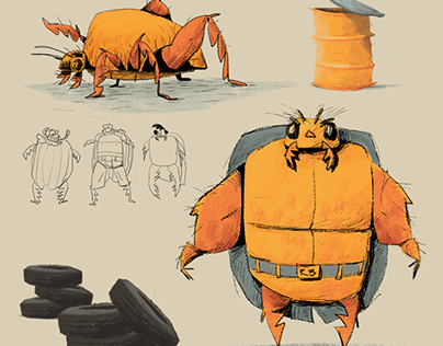 Beetle Character Design