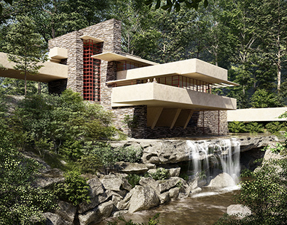 3D Visualization: Fallingwater House