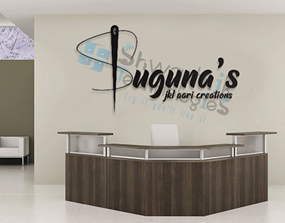 logo design for sugunas jkl aari creation