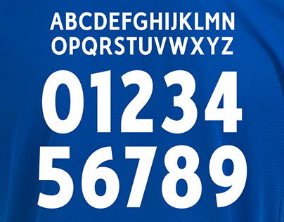 RC Deportivo Coruña custom typeface 14/15
