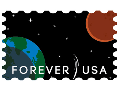 Commemorative Mars Stamps