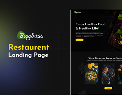 "Biggboss" Restaurant Landing Page