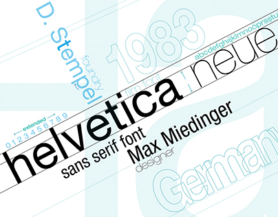 Helvetica Neue Font - Poster