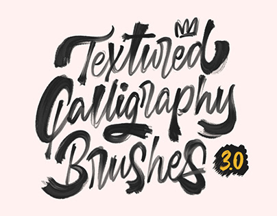 Textured Calligraphy Brushes 3.0