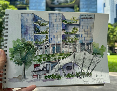 Parkroyal Hotel Singapore Sketch
