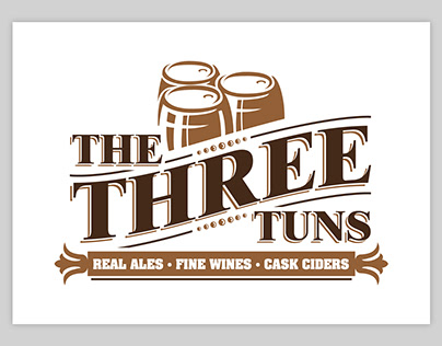 The Three Tuns Logo Design