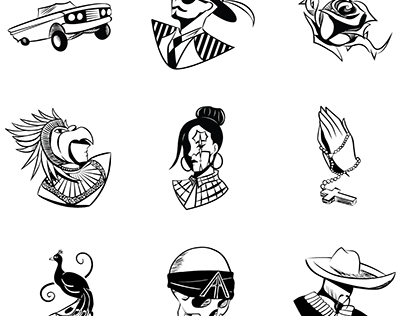 Mexican American Identity Icons