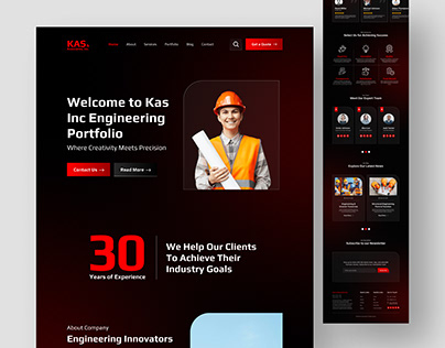 Kas Associate Inc Web Template Design | UIXMakerStudio