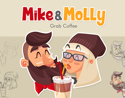 "Mike & Molly" Stickers for Stickerpipe