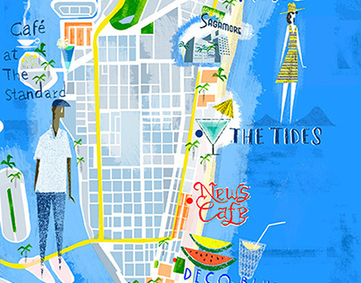 Miami beach Map Traveller Magazine