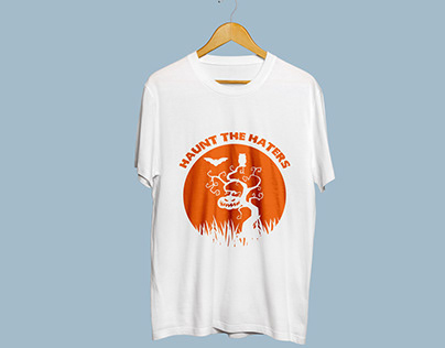 HAUNT THE HATERS (Halloween T-Shirt Design)