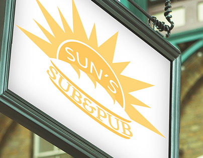 Sun's Sub & Pub Logo Design