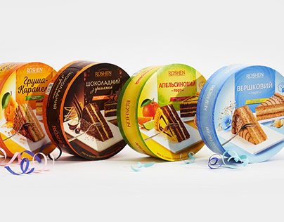 Cakes Roshen. Packaging design