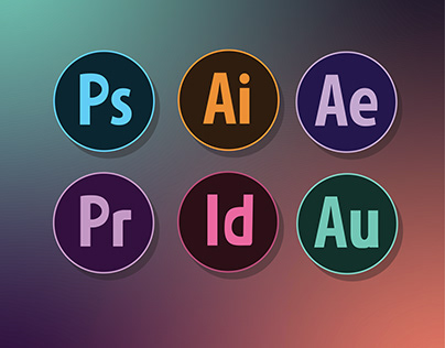 Circular Adobe Icons