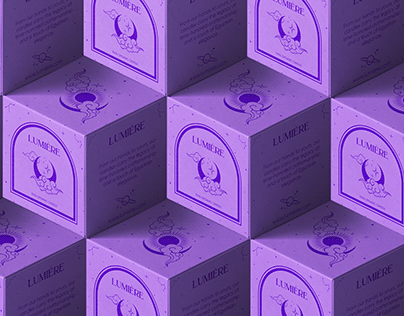 Lumière candle packaging design