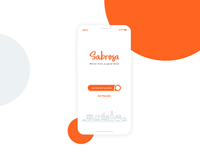 Sabrosa- Food Delivery App for iPhone X