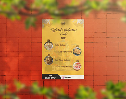 Poster Festival Food Jakarta