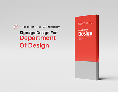 Signage Design For, Department Of Design