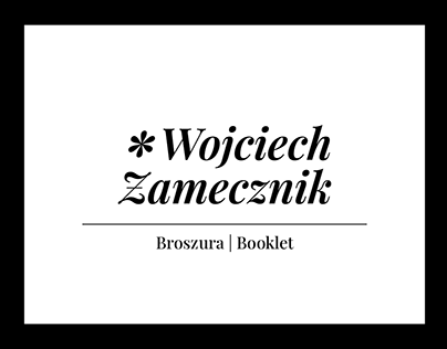 Wojciech Zamecznik Booklet