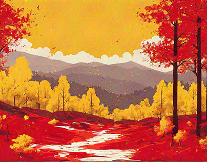 forest red-yellow theme