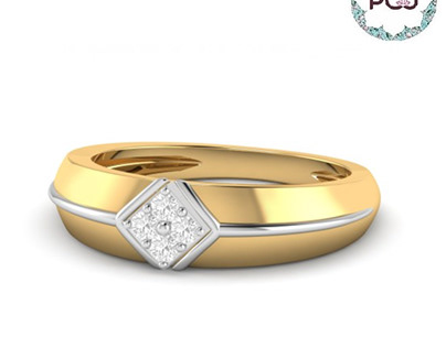 Perfect Diamond Engagement Ring For Men By PC Jeweller
