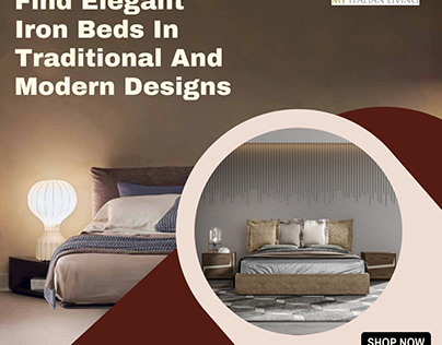 Find Elegant Iron Beds In Traditional And Modern