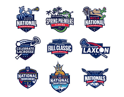 USA Lacrosse event logos