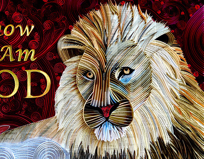 The Lion & The Lamb 2 - Paper Art