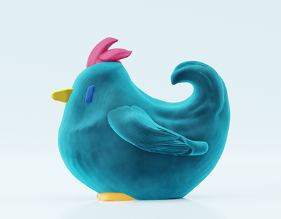 3D modeling of Stardew Valley Chicken for 3D printing