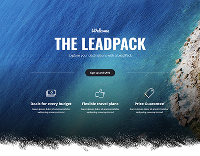 LeadPack - Travel Landing Page
