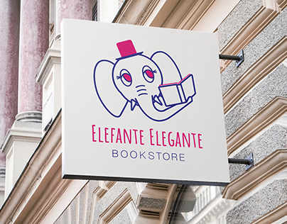 Project thumbnail - Elefante Elegante Bookstore // Brand Identity