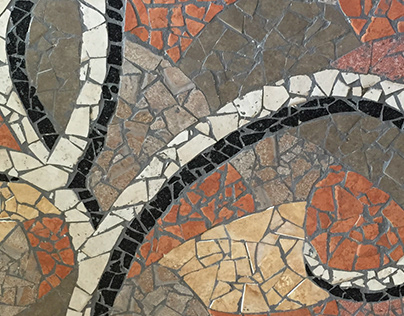 Mosaic table & kitchen wall