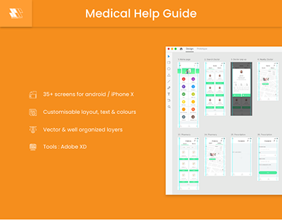 Medical Help Guide app UI