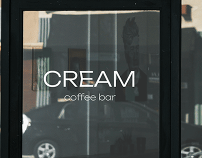 CREAM coffee bar BRAND IDENTITY, LOGO, PACKAGING
