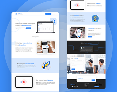 Landing Page for online meeting