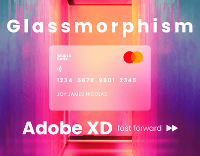 Glassmorphism Adobe XD
