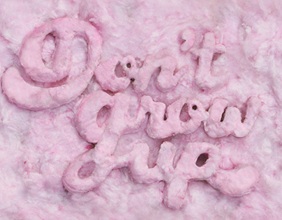 Tactile Typography - Cotton Candy