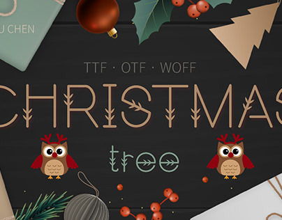 Christmas Tree Modern Sans Serif Font
