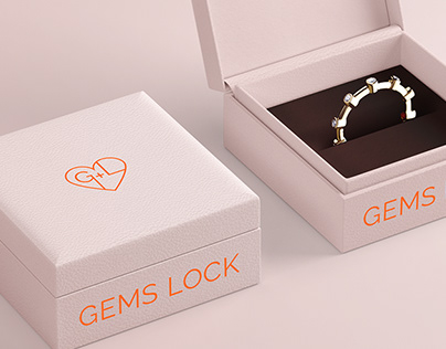 Gems lock Jewelry logo