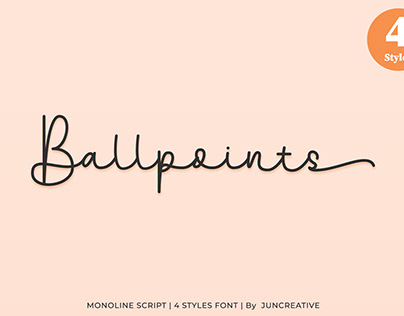 FREE | Ballpoints Font