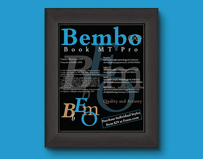 Bembo Book MT Pro Poster Design