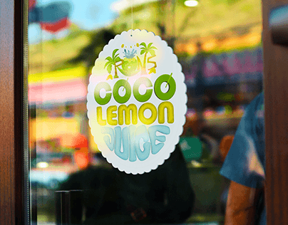 Rons Coco Lemon Juice Logo and Branding Project