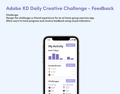 Adobe XD Challenge - Feedback