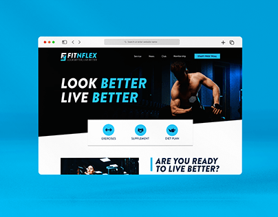 FITNFLEX Website Homepage
