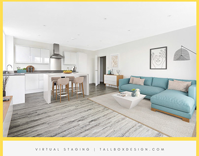 Virtual Staging of modern apartment