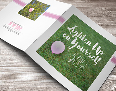 Lighten Up on Yourself Booklet Design